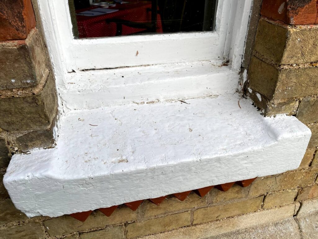 concrete window sill repair